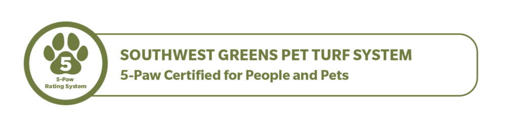 Southwest Greens of Metro New York Pet Turf System 5-Paw Certified for People and Pets